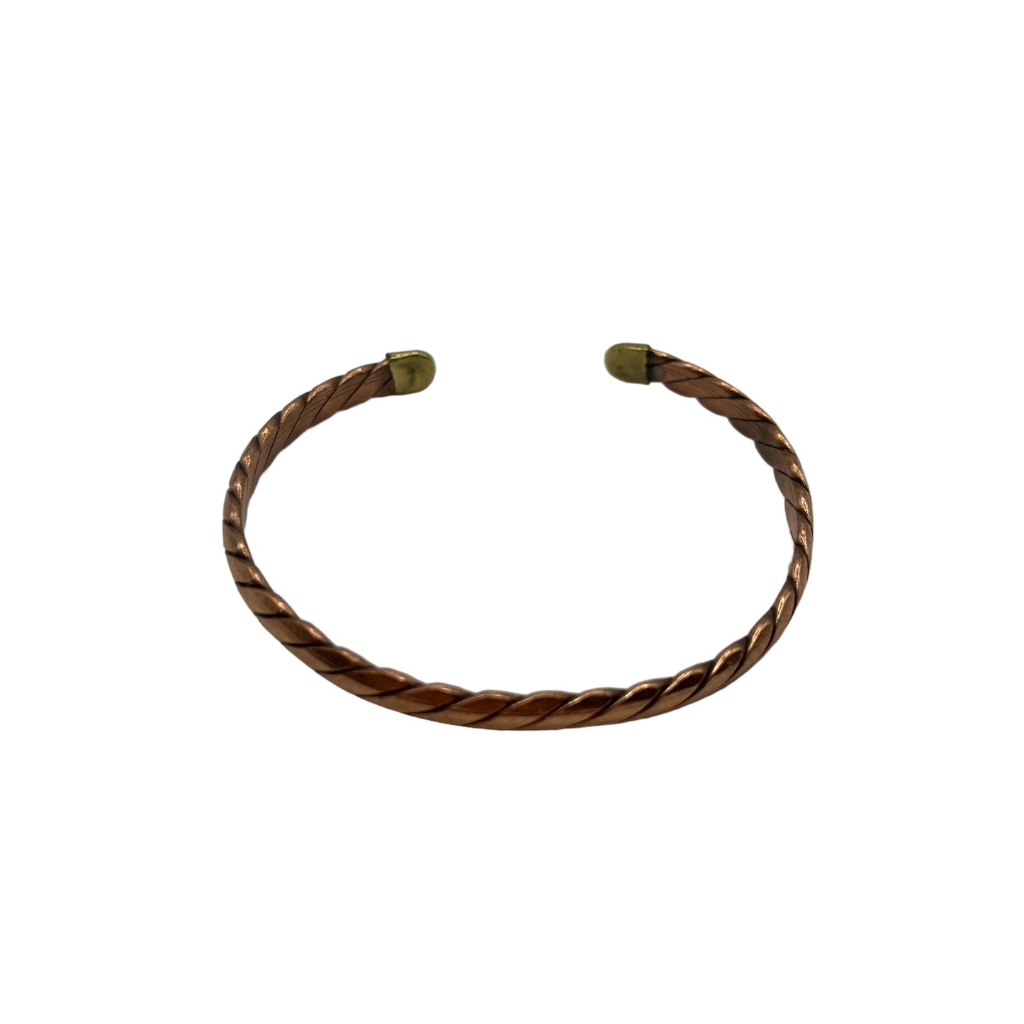 Gedraaide armband bronskleurig