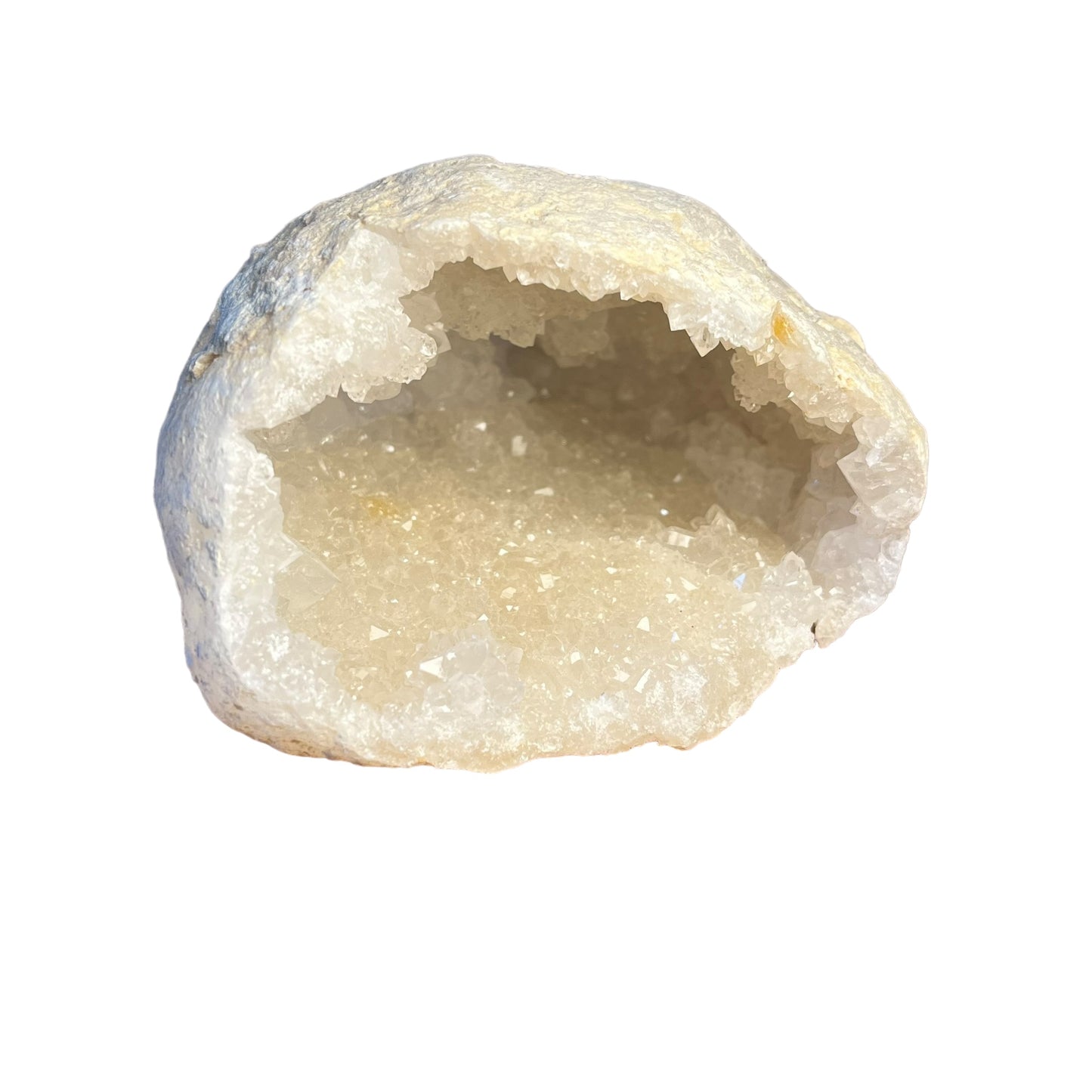 Medium bergkristal geode uit Marokko - 7-10 cm - 200-400 gram