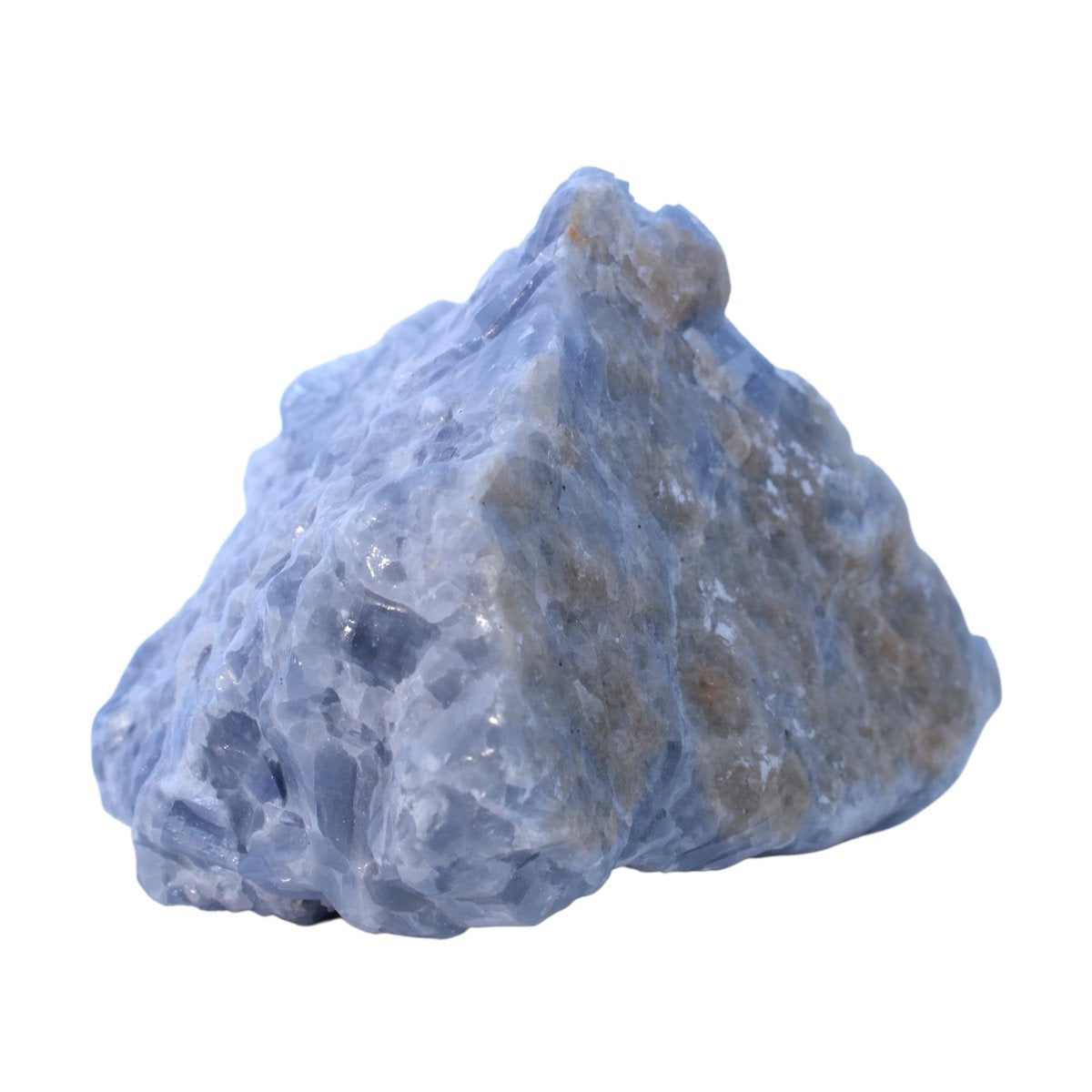 Grote ruwe blauwe calciet uit Mexico - 1,37 kg - individueel gefotografeerd