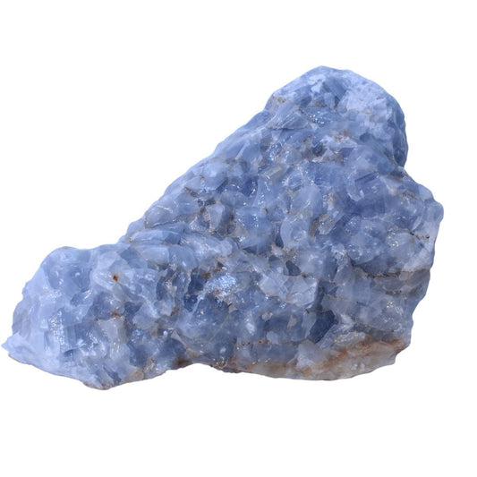 Grote ruwe blauwe calciet uit Mexico - 1,52 kg - individueel gefotografeerd