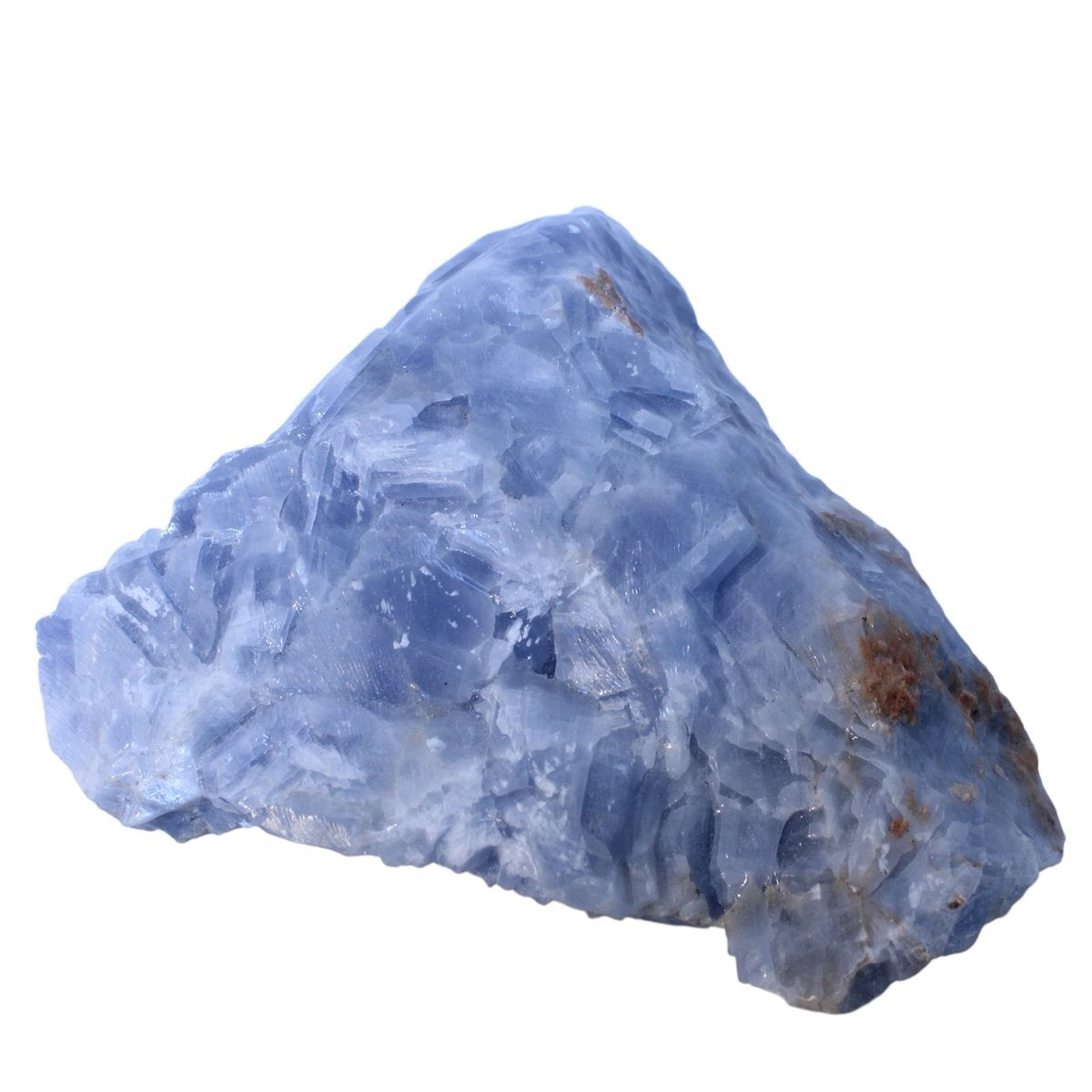 Grote ruwe blauwe calciet uit Mexico - 1,37 kg - individueel gefotografeerd