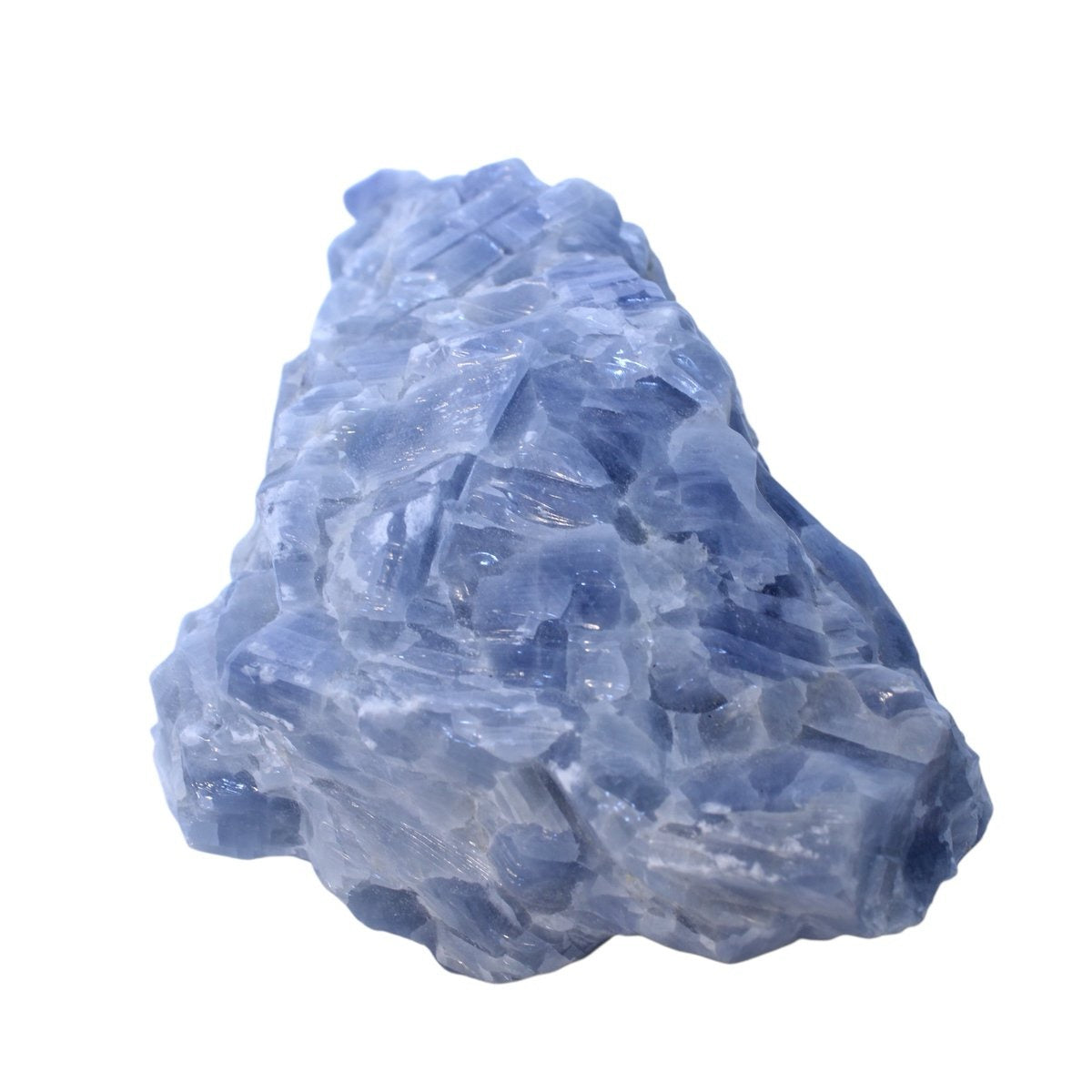 Extra grote ruwe blauwe calciet uit Mexico - 1,70 kg - individueel gefotografeerd