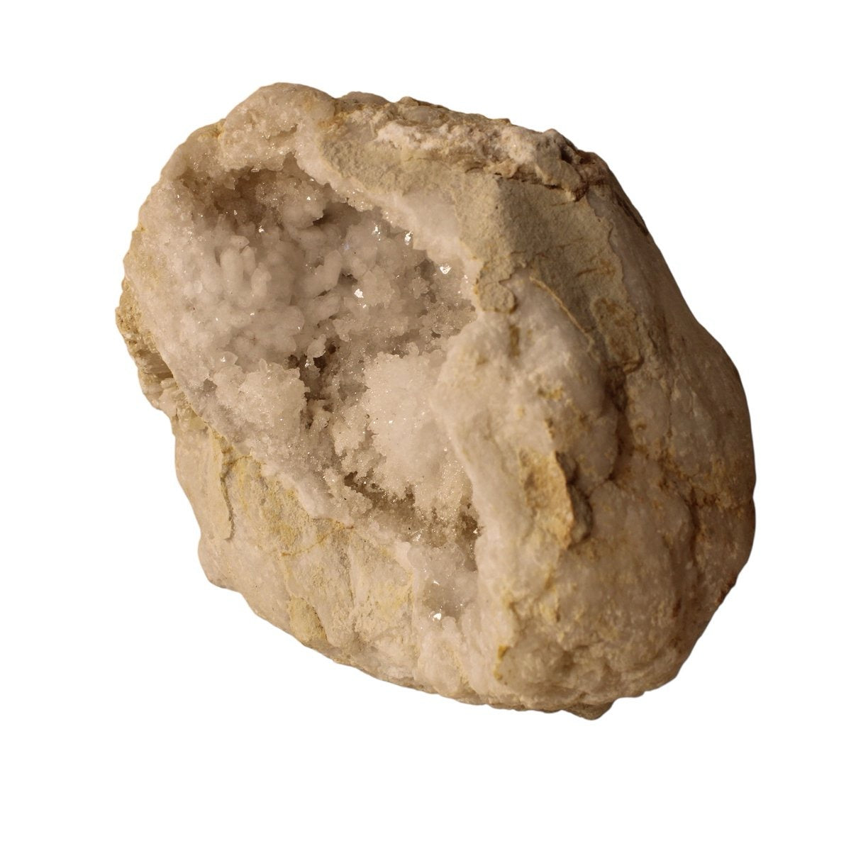 Grote bergkristal geode uit Marokko - 1,73 kg - individueel gefotografeerd