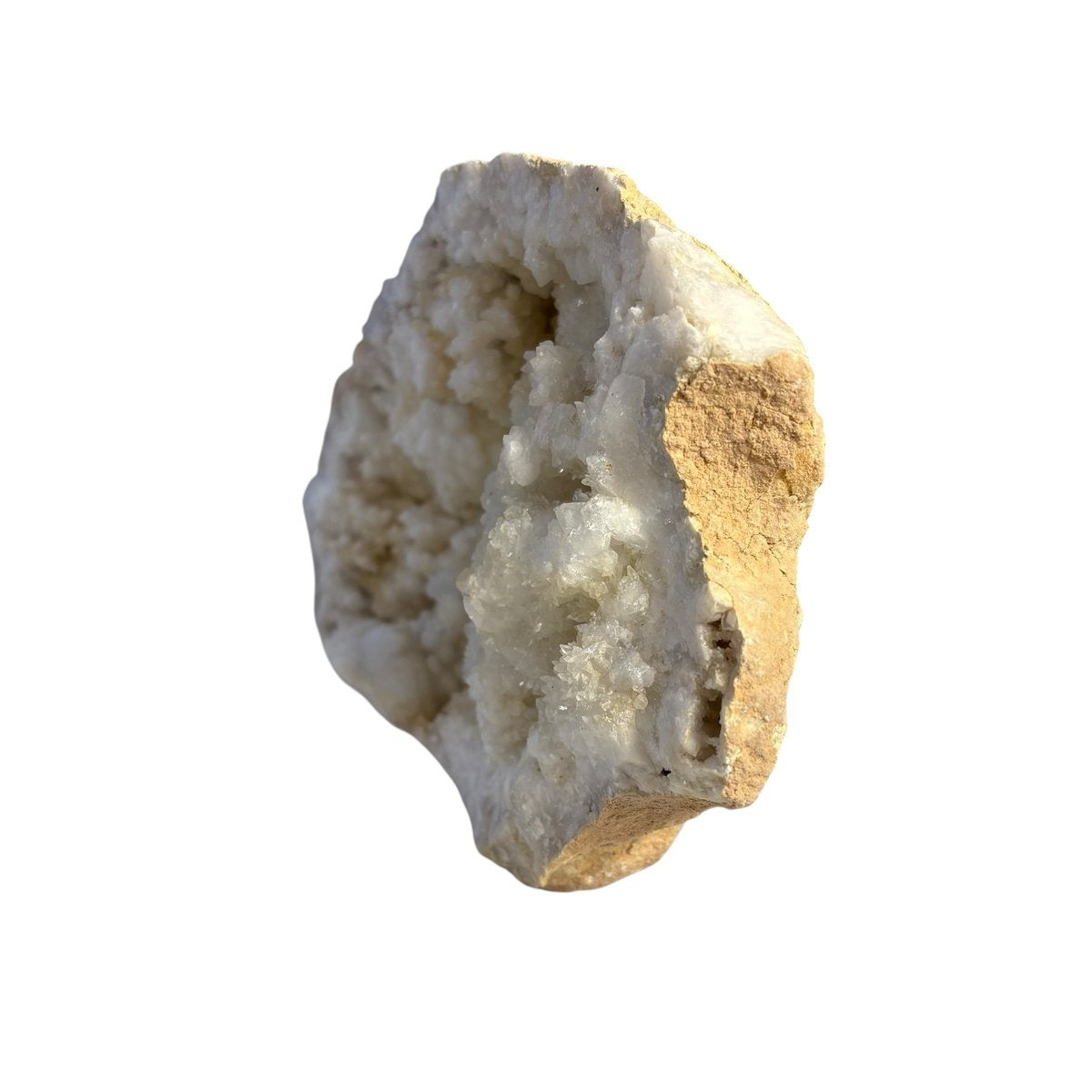 Grote bergkristal geode uit Marokko - 1,58 kg - individueel gefotografeerd