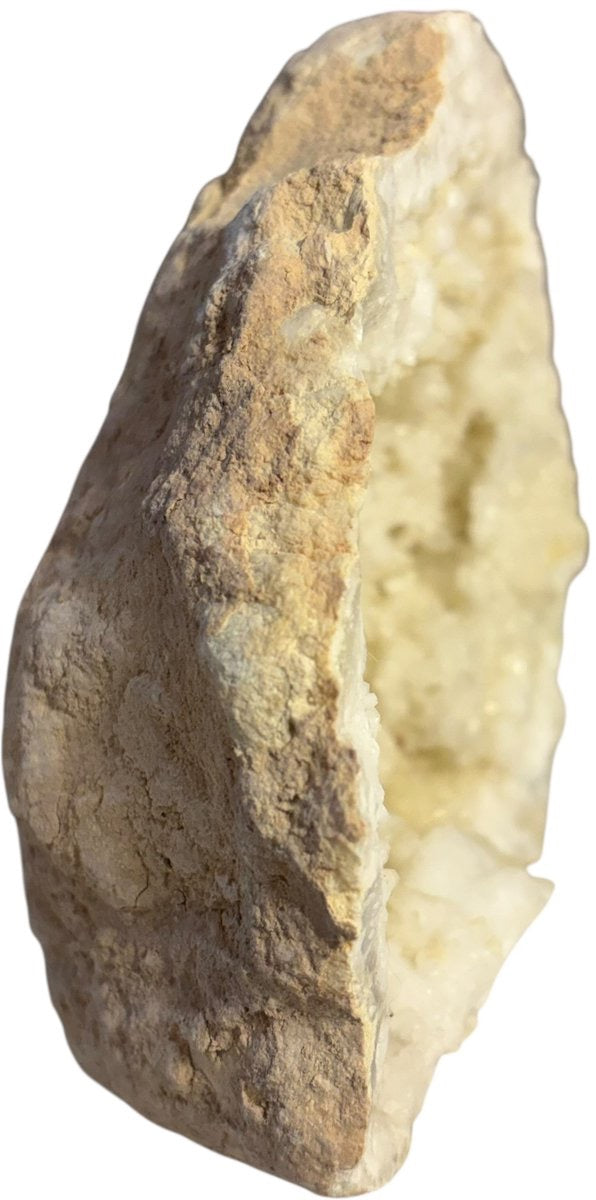 Grote bergkristal geode uit Marokko - 1,58 kg - individueel gefotografeerd