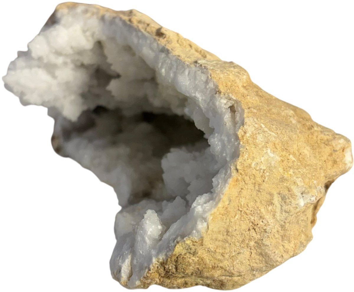 Grote bergkristal geode uit Marokko - 840 g - individueel gefotografeerd