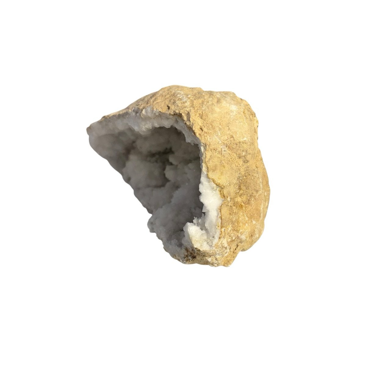 Grote bergkristal geode uit Marokko - 736 g - individueel gefotografeerd