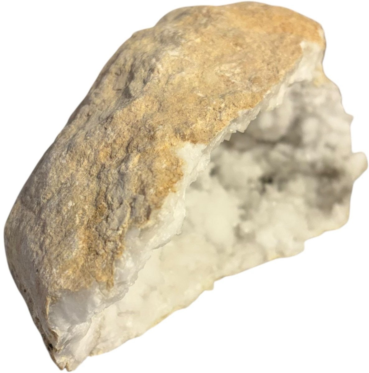 Grote bergkristal geode uit Marokko - 736 g - individueel gefotografeerd