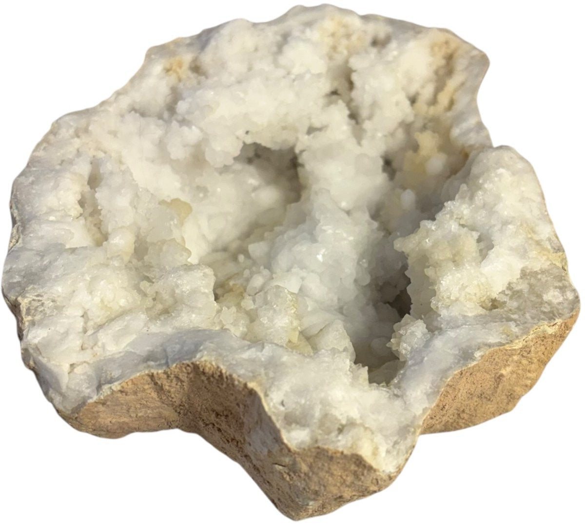 Grote bergkristal geode uit Marokko - 1,4 kg - individueel gefotografeerd
