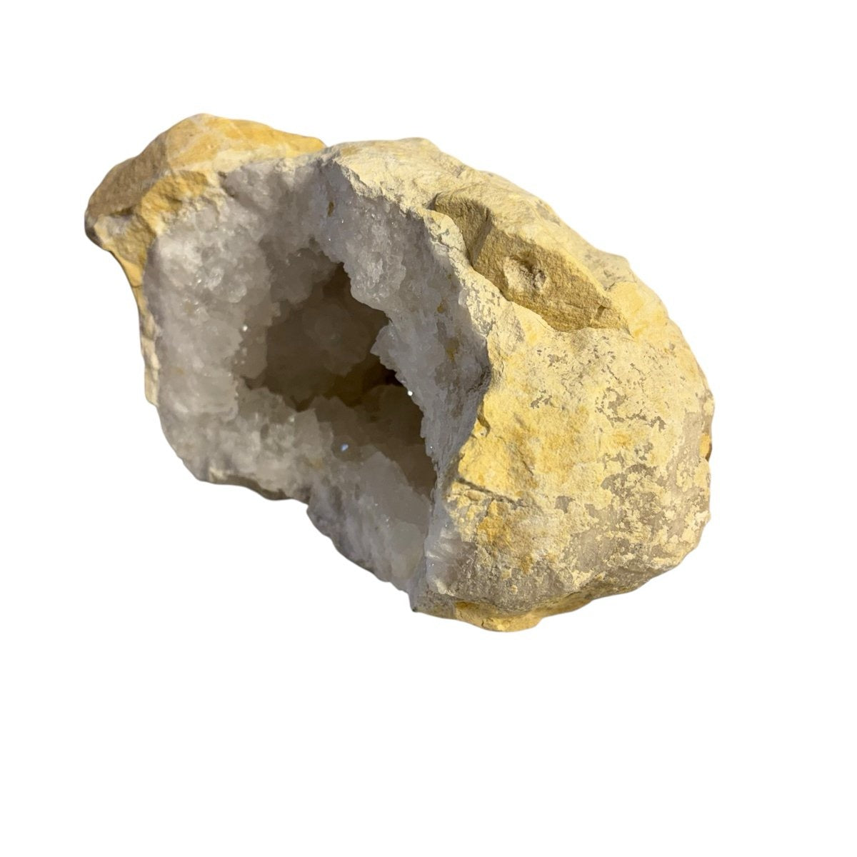 Grote bergkristal geode uit Marokko - 2,44 kg - individueel gefotografeerd
