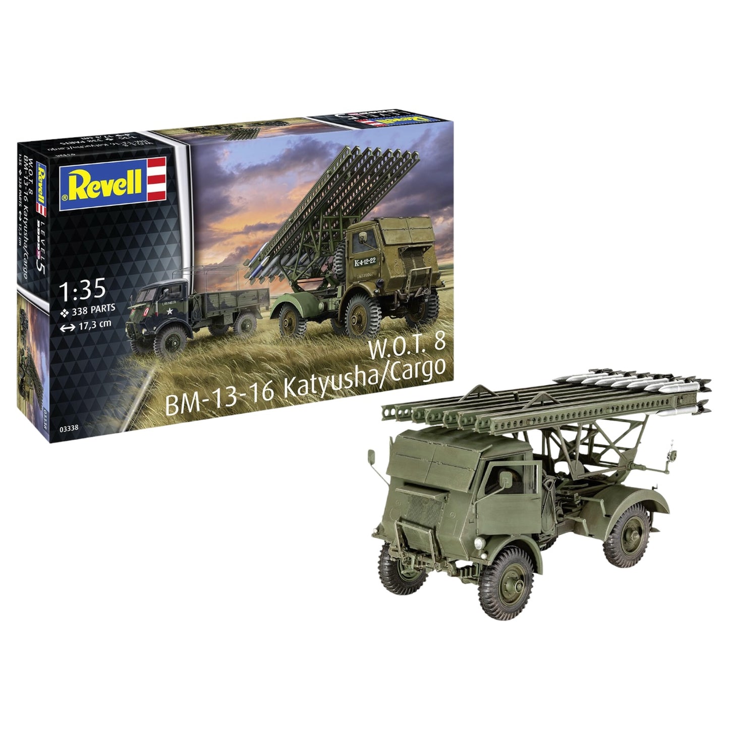 Revell W.O.T. 8 BM-13-16 Katyusha/Cargo modelbouwpakket