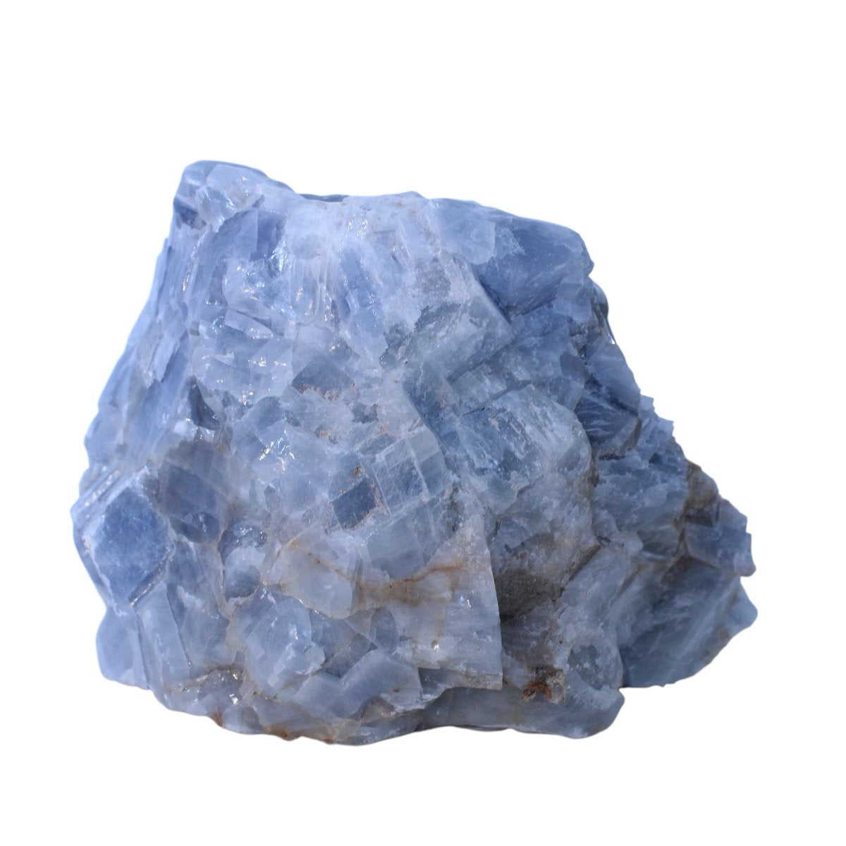 Grote ruwe blauwe calciet uit Mexico - 1,06 kg - individueel gefotografeerd