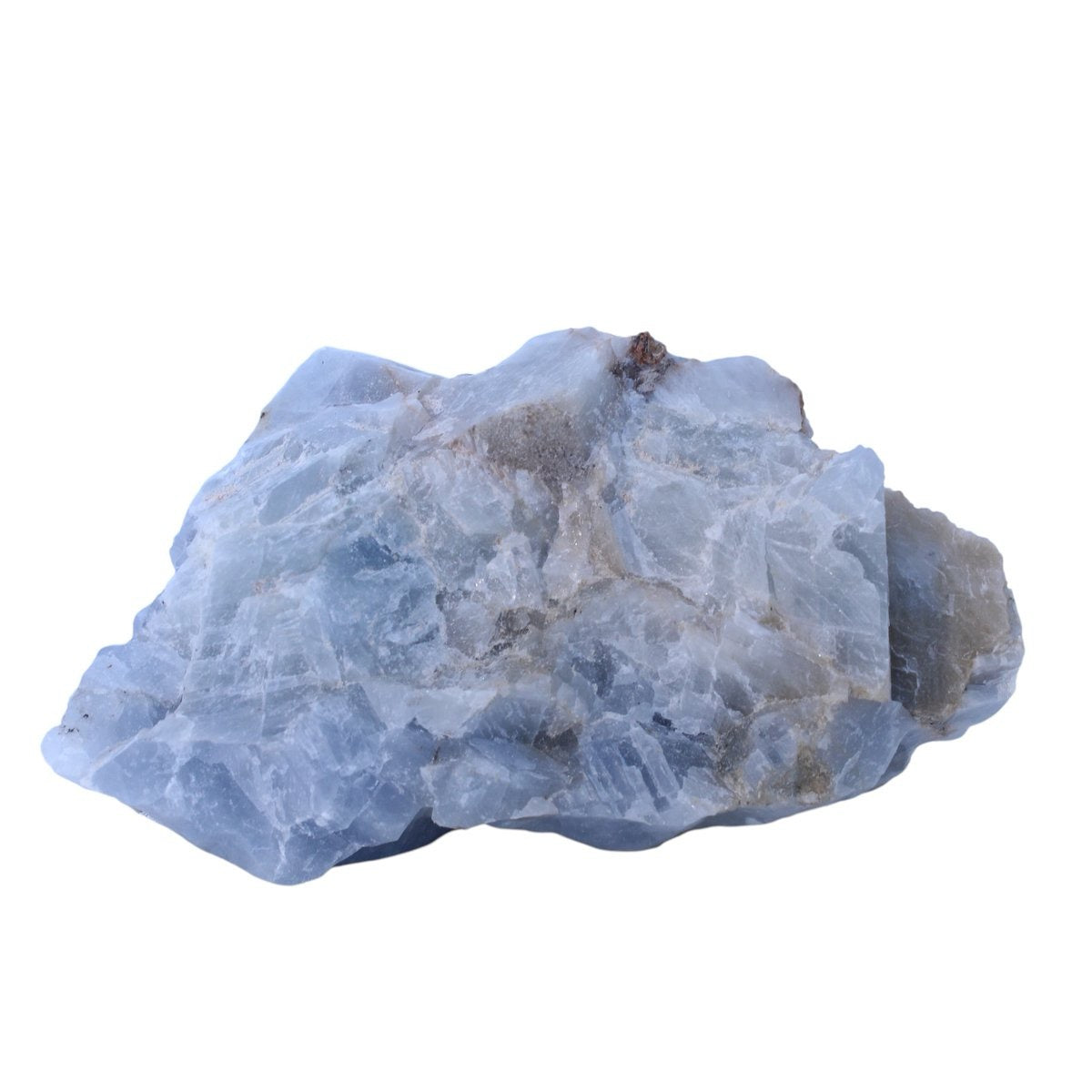 Grote ruwe blauwe calciet uit Mexico - 494 g - individueel gefotografeerd
