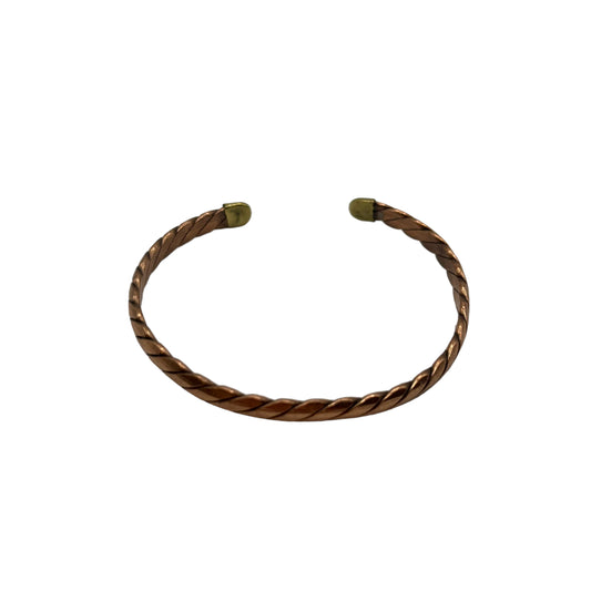 Gedraaide armband bronskleurig
