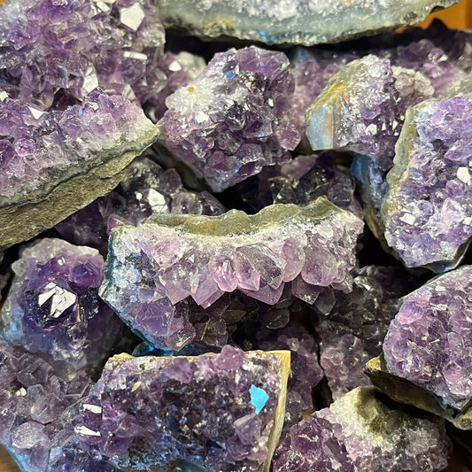 Ruw amethist groepje uit Uruguay - 4-6 cm - 50-100 gram