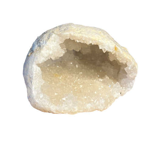 Medium bergkristal geode uit Marokko - 7-10 cm - 200-400 gram