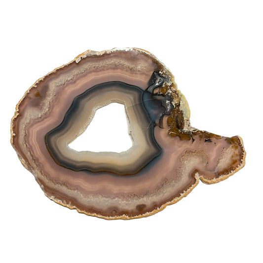 Natuurlijke agaatschijf - 23 x 16 cm - individueel gefotografeerd