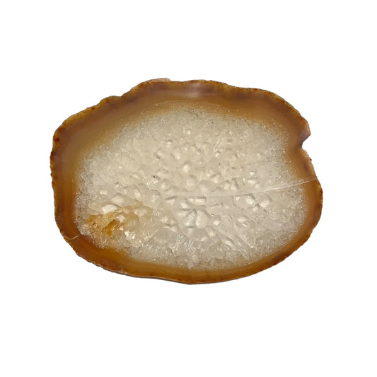 Natuurlijke agaatschijf - 14 x 10 cm - individueel gefotografeerd