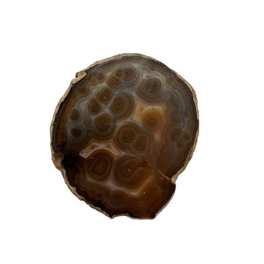 Natuurlijke agaatschijf - 11 x 12 cm - individueel gefotografeerd