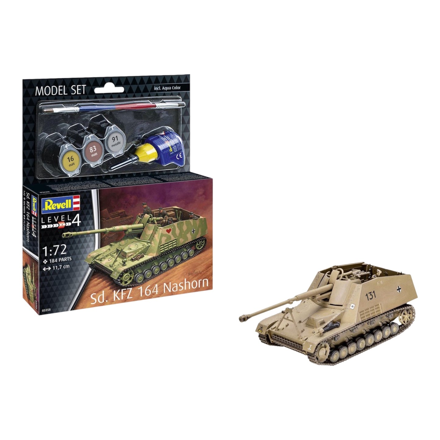 Revell Sd.Kfz. 164 Nashorn modelbouwpakket met basisaccessoires
